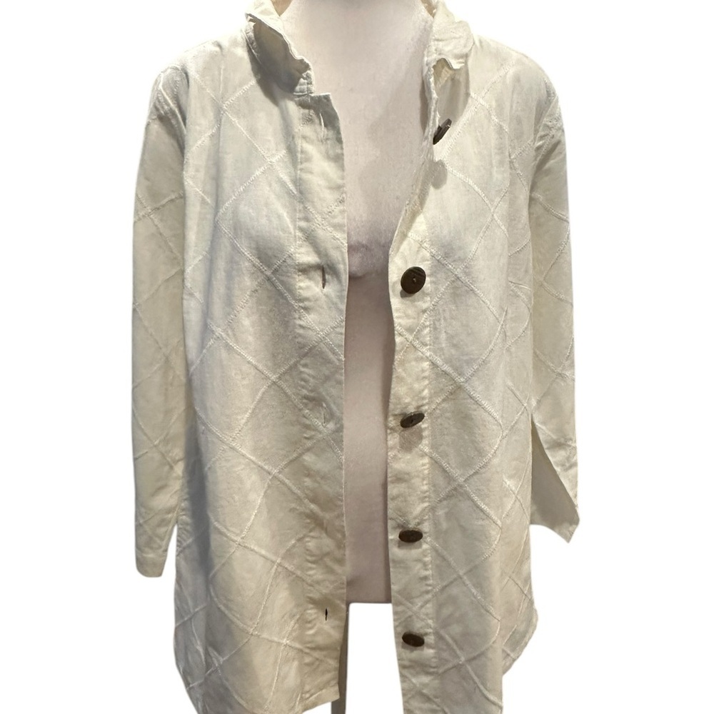 Soft Surroundings button down jacket size M NWT - image 7